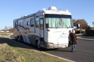 It was sunny when we bought the Diesel RV. Then the cold front came.