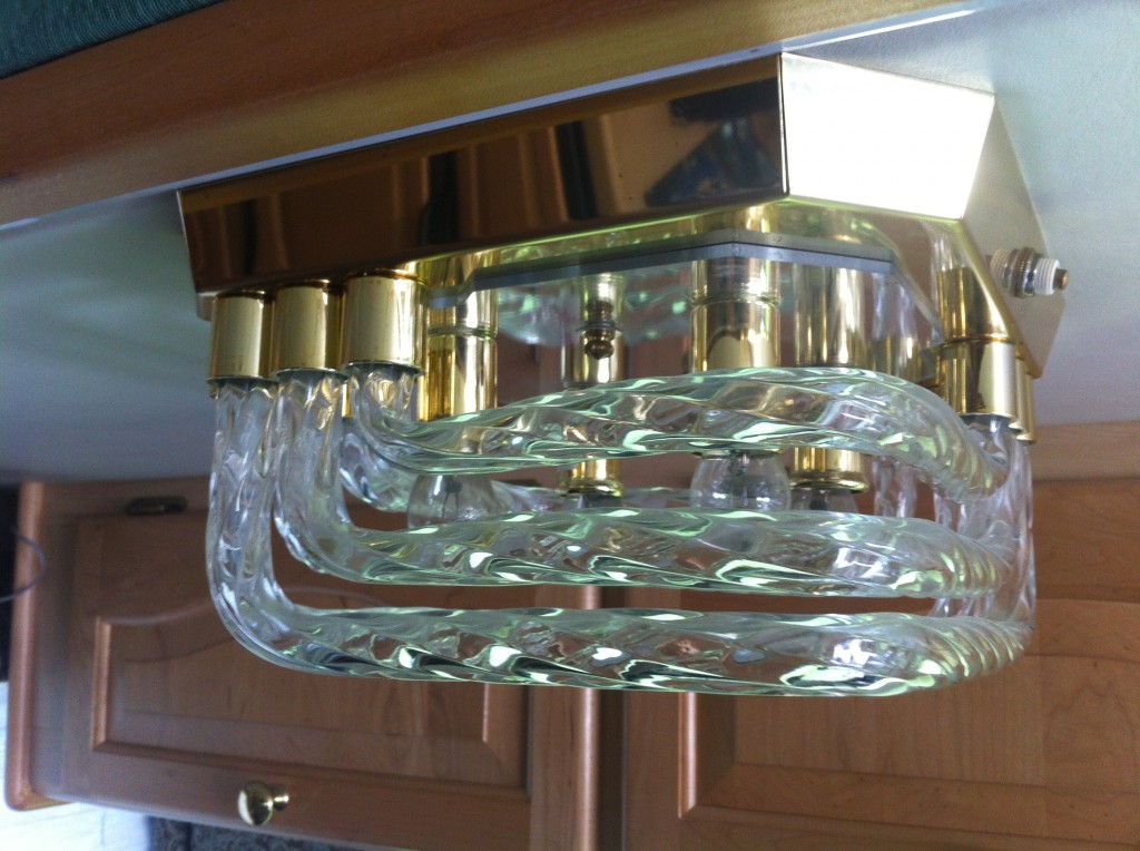 The light fixture over the dinette in Meriwether