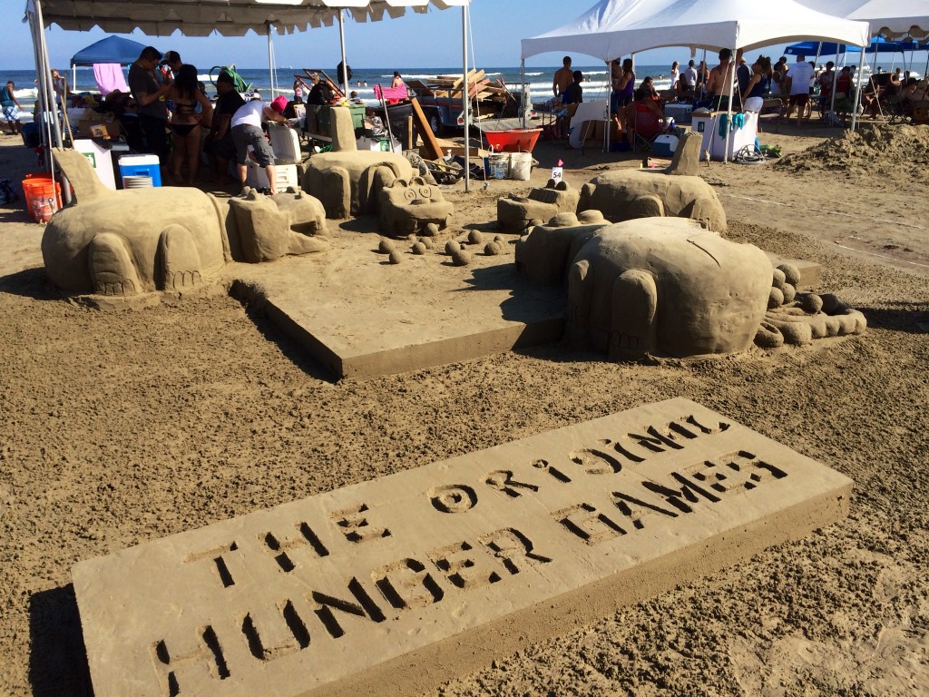 Hungry hungry hippo sandcastle