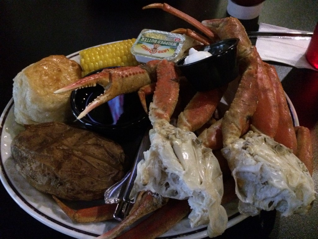 Crab leg all you can eat dinner