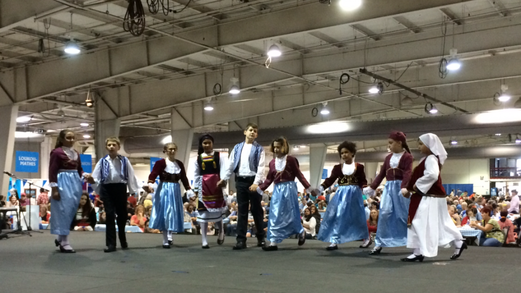 Greek dancing at the Greek Festival at the North Carolina State Fairgrounds