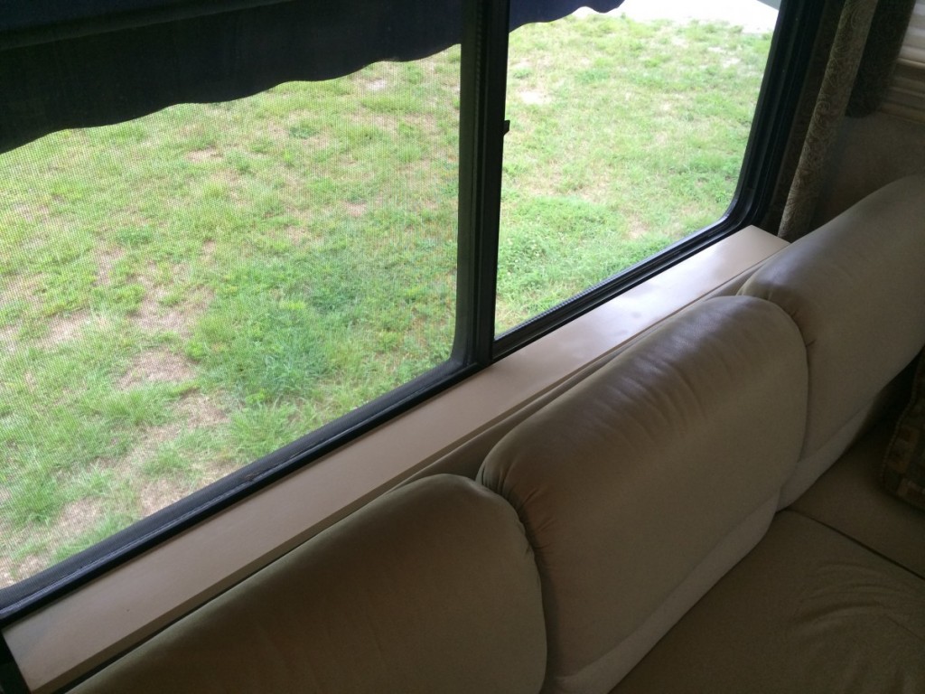 a new shelf installed in an rv