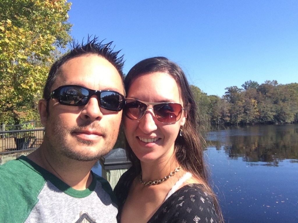 On the boardwalk by the river in Conway, SC