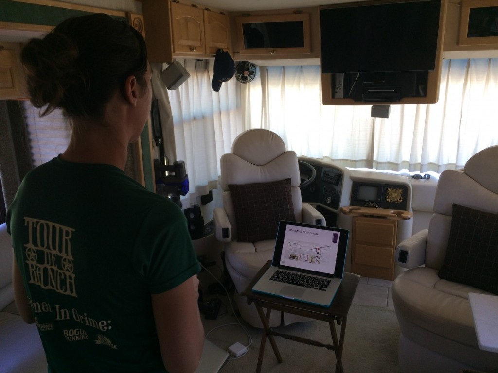 Brittany Highland of Knektion LLC rehearsing.