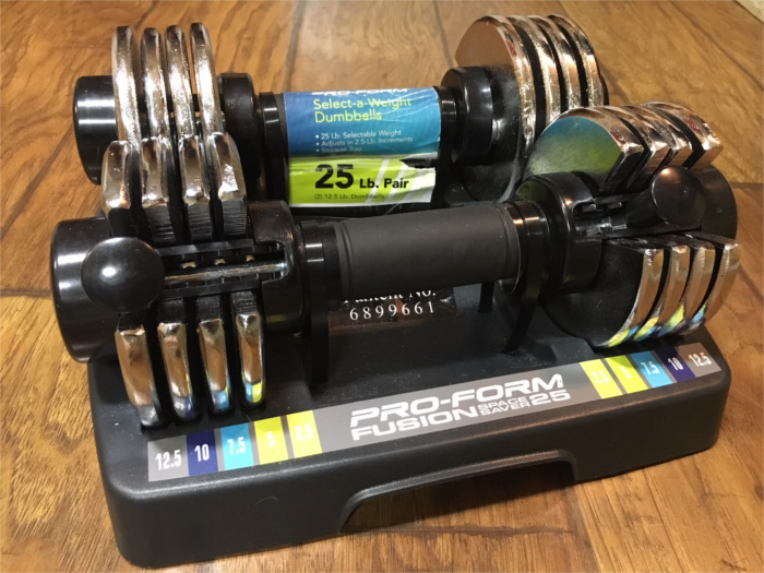 ProFrom Space Saver Dumbbell Set