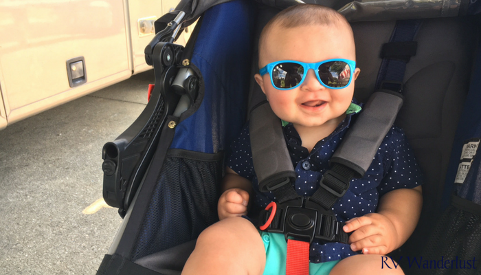 Fulltime RV Baby in Cloth Diaper