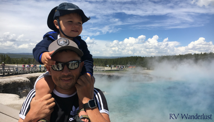 Midway Geyser Basin with Toddler