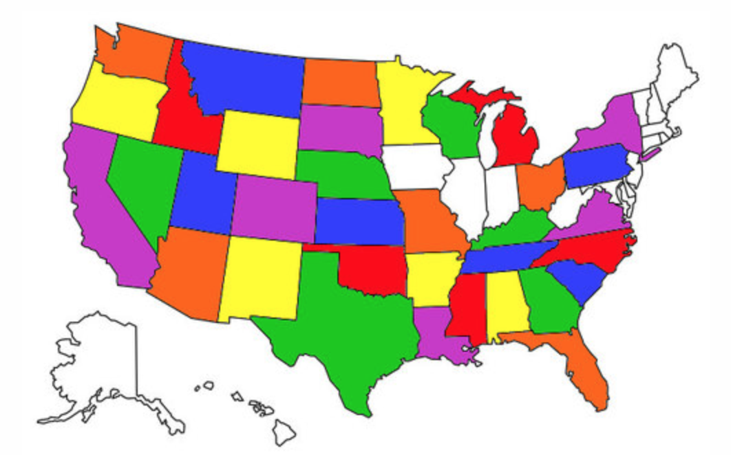 Map of where RV Wanderlust has been